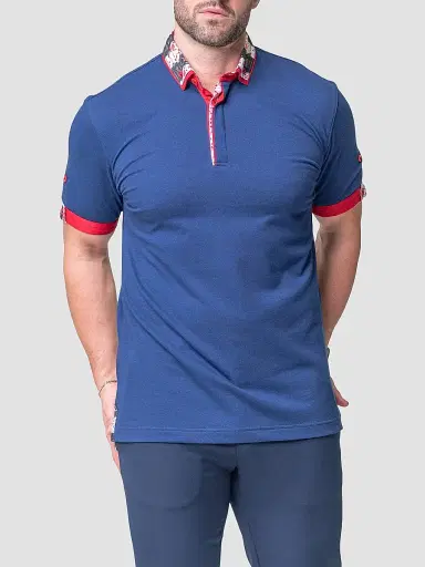 Maceoo Men's Mozart Solid Guilty Polo Shirt | Thumbnail 5