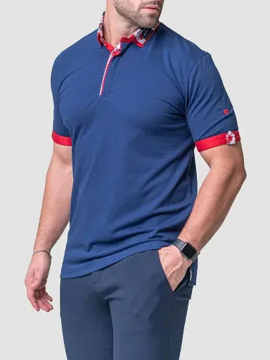 Maceoo Men's Mozart Solid Guilty Polo Shirt | Thumbnail 6