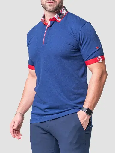 Maceoo Men's Mozart Solid Guilty Polo Shirt | Thumbnail 7