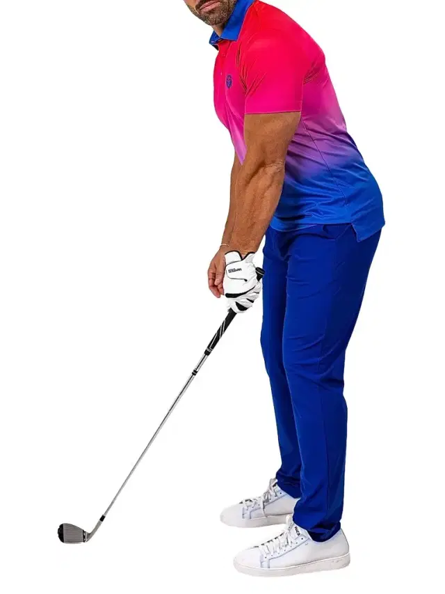Maceoo Men's Knit Ascension Sunset Polo Shirt