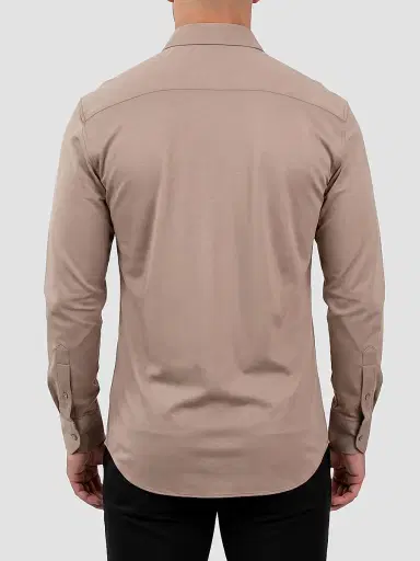 Maceoo Men's Einstein Stretch Shirt - Brown - Size XXXL | Thumbnail 3