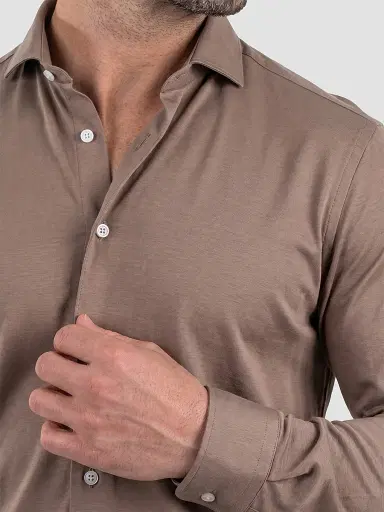 Maceoo Men's Einstein Stretch Shirt - Brown - Size XXXL | Thumbnail 5