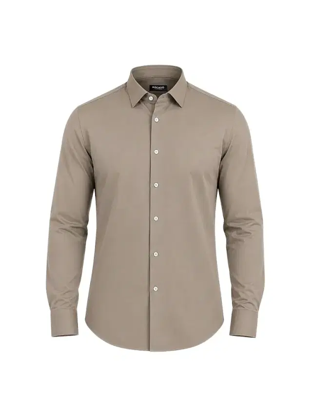 Maceoo Men's Einstein Stretch Shirt - Brown - Size XXXL