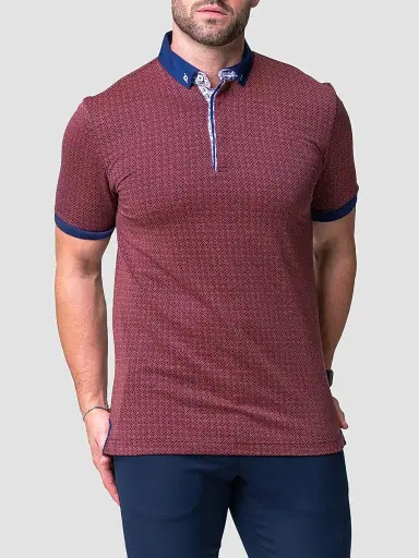 Maceoo Men's Mozart Opa Polo Shirt - Red - Size XXXL | Thumbnail 9 Maceoo Men's Mozart Opa Polo Shirt - Red - Size XXXL | Thumbnail 9