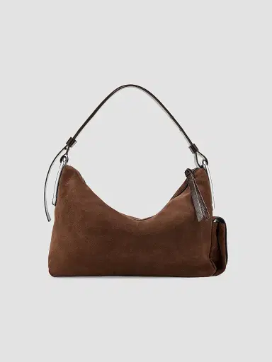 Marc Jacobs Women's Scene  Suede Hobo Bag - Dark Brown | Thumbnail 3