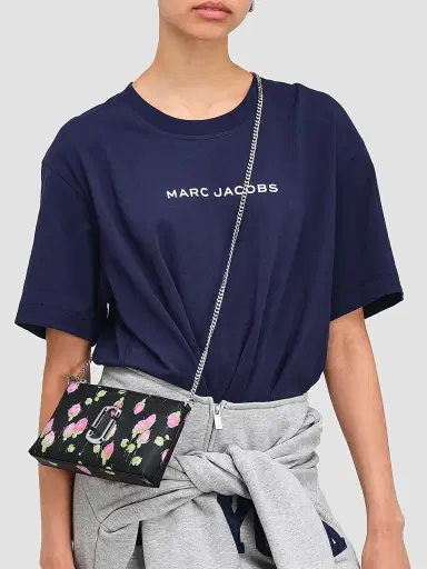 Marc Jacobs Women's The Pochette Snapshot Floral Convertible Shoulder Bag - Black Multi | Thumbnail 3