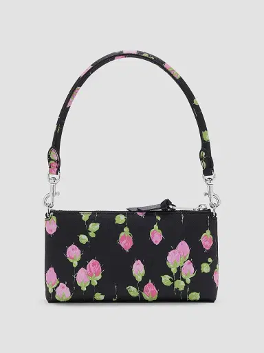 Marc Jacobs Women's The Pochette Snapshot Floral Convertible Shoulder Bag - Black Multi | Thumbnail 4