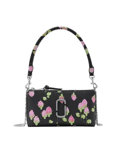 Marc Jacobs Women's The Pochette Snapshot Floral Convertible Shoulder Bag - Black Multi | Thumbnail 1