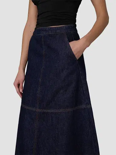 Joe's Jeans Women's The Tavi Denim Midi Skirt | Thumbnail 5 Joe's Jeans Women's The Tavi Denim Midi Skirt | Thumbnail 5