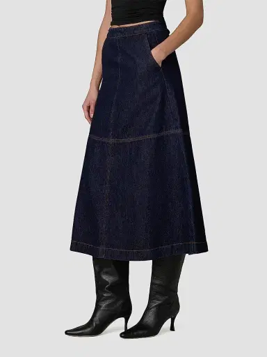 Joe's Jeans Women's The Tavi Denim Midi Skirt | Thumbnail 6 Joe's Jeans Women's The Tavi Denim Midi Skirt | Thumbnail 6