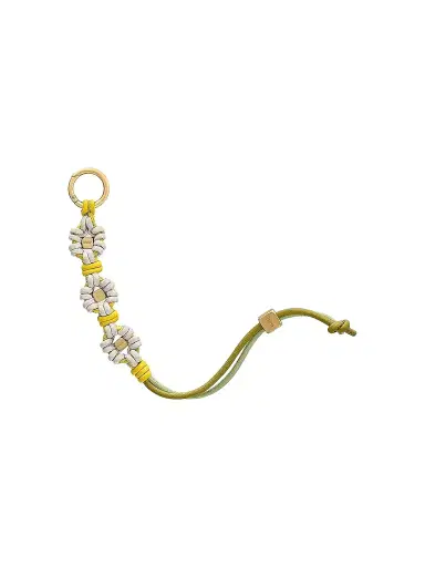 Maison de Sabre Women's Bloom Edition Leather Wristlet Charm - Foam Daisy | Thumbnail 1