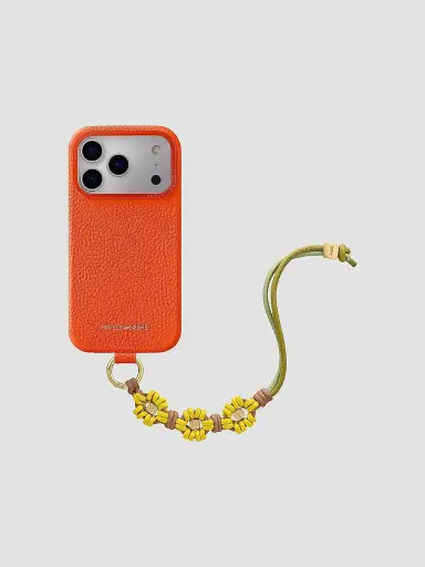 Maison de Sabre Women's Bloom Edition Leather Wristlet Charm - Daisy Sandstone | Thumbnail 4