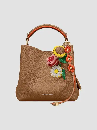 Maison de Sabre Women's Bloom Edition Leather Wristlet Charm - Manhattan Sandstone | Thumbnail 2