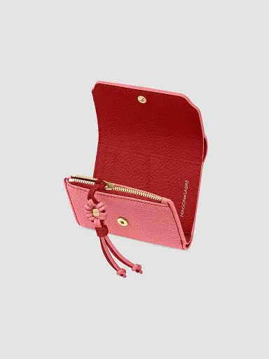 MAISON de SABRÉ Women's Bloom Edition Leather Trifold Wallet - Candy Brick | Thumbnail 2