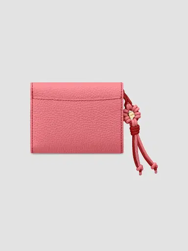 MAISON de SABRÉ Women's Bloom Edition Leather Trifold Wallet - Candy Brick | Thumbnail 4