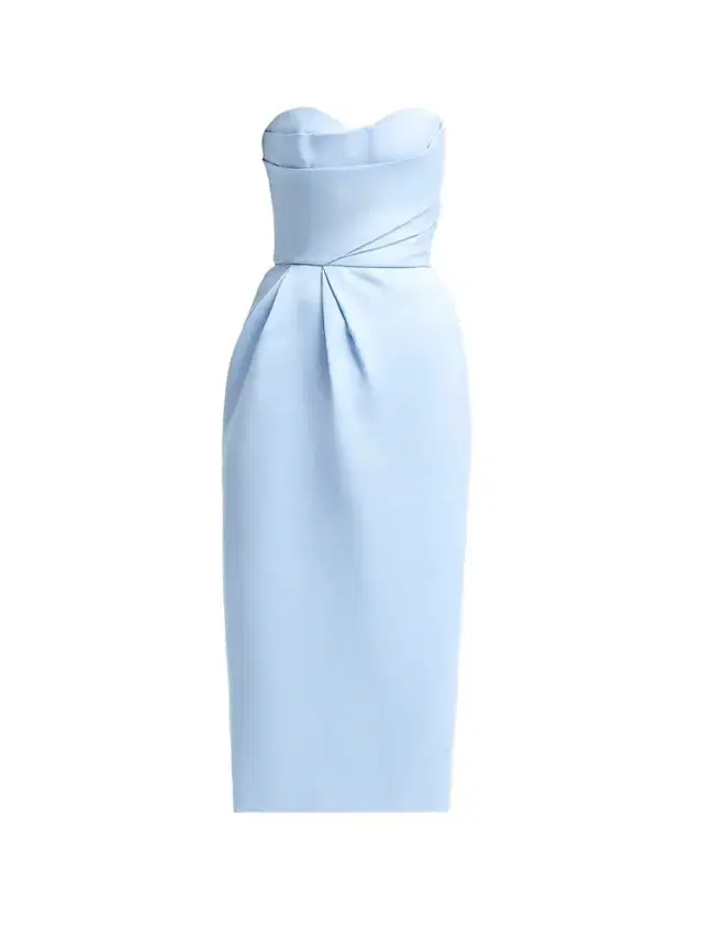 Monique Lhuillier Women's Strapless Draped Cocktail Dress - Breeze