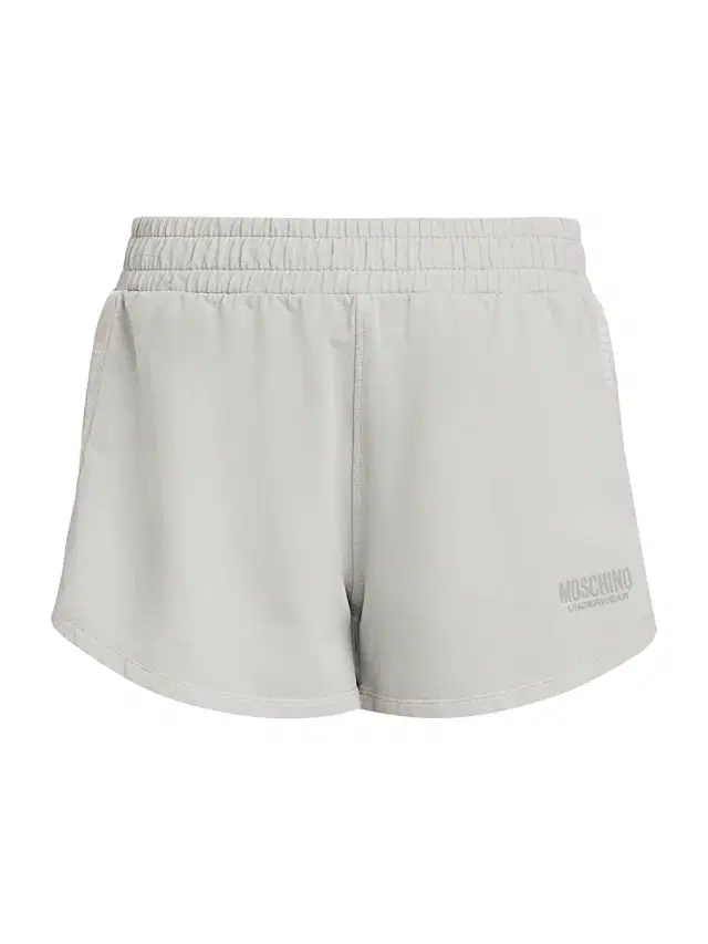 MOSCHINO Women's Logo-Tape Stretch-Cotton Shorts - Grey