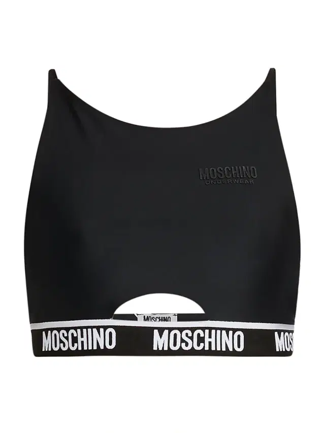MOSCHINO Women's Logo Sports Bra - Black