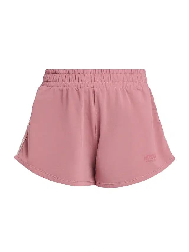 MOSCHINO Women's Logo-Tape Stretch-Cotton Shorts - Pink
