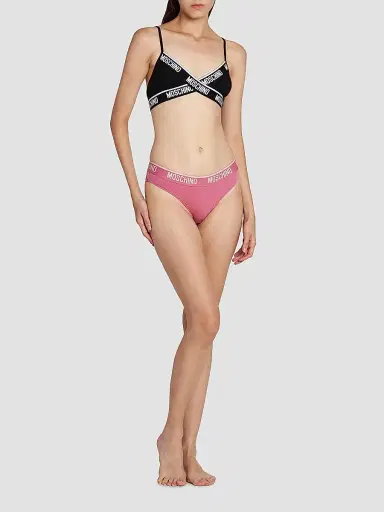 MOSCHINO Women's 2-Pack Logo-Waistband Thong - Pink | Thumbnail 2 MOSCHINO Women's 2-Pack Logo-Waistband Thong - Pink | Thumbnail 2