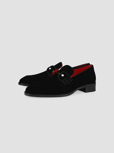 Christian Louboutin Men's Chambelimoc Loafers - Black | Thumbnail 2