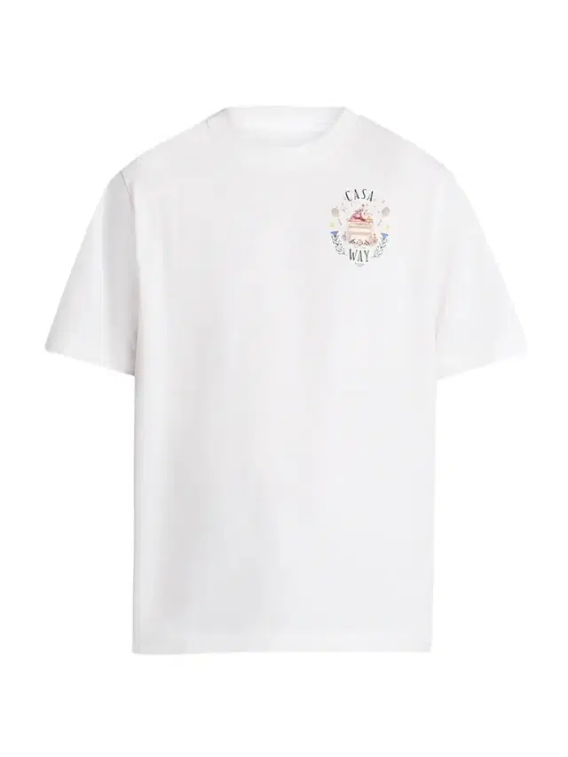 Men's Casa Way Cotton Crewneck T-Shirt - White