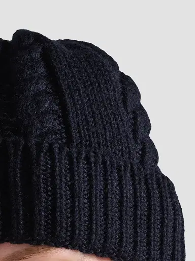 Prada Women's Wool Beanie - Blue | Thumbnail 3 Prada Women's Wool Beanie - Blue | Thumbnail 3