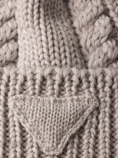 Prada Women's Wool Beanie - Beige | Thumbnail 2