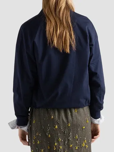 Prada Women's Reversible Jersey Blouson Jacket - Blue | Thumbnail 4