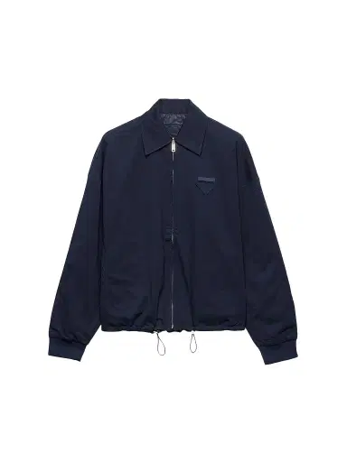 Prada Women's Reversible Jersey Blouson Jacket - Blue | Thumbnail 1