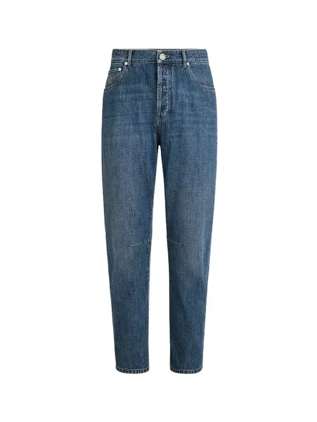 Brunello Cucinelli Men's Lightweight Denim Five-Pocket Jeans - Medium Denim