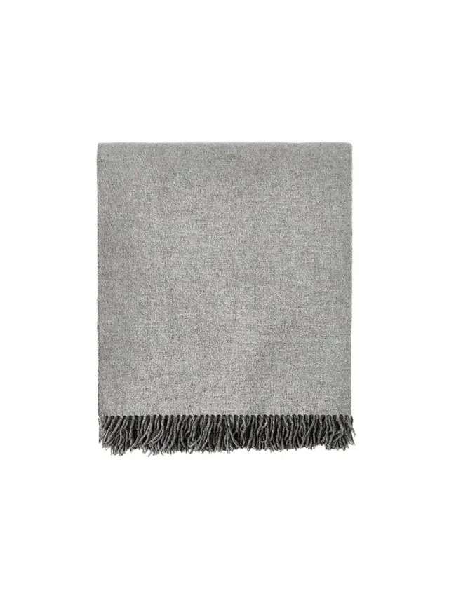 Brunello Cucinelli Two-Tone Cashmere Double Cloth Lightweight Throw