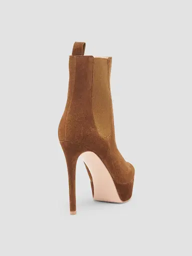 Gianvito Rossi Women's 120MM Suede Chelsea Boots - Texas - Size 12 | Thumbnail 2 Gianvito Rossi Women's 120MM Suede Chelsea Boots - Texas - Size 12 | Thumbnail 2