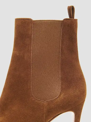 Gianvito Rossi Women's 120MM Suede Chelsea Boots - Texas - Size 12 | Thumbnail 3 Gianvito Rossi Women's 120MM Suede Chelsea Boots - Texas - Size 12 | Thumbnail 3