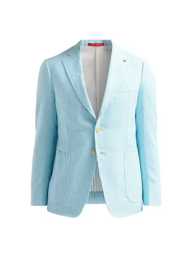 Isaia Men's Seersucker Cotton-Silk Jacket - Open White
