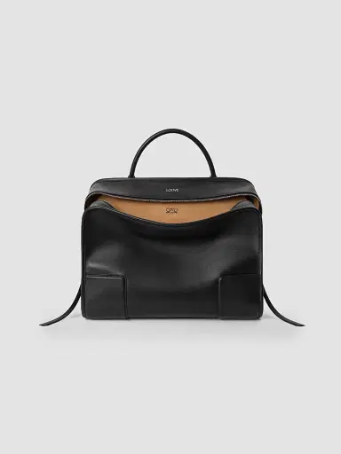 LOEWE Men's Amazona 180 Extra-Large Leather Tote - Black | Thumbnail 5