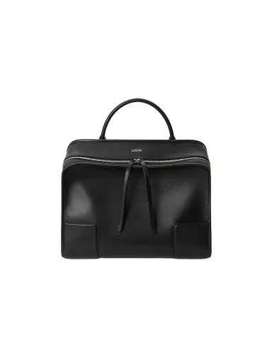 LOEWE Men's Amazona 180 Extra-Large Leather Tote - Black | Thumbnail 1