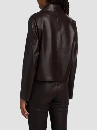 Arma Women's Emy Leather Jacket - Coffee Bean | Thumbnail 5