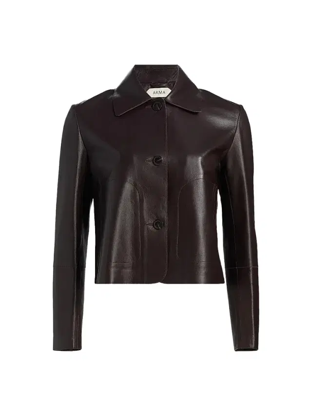 Arma Women's Emy Leather Jacket - Coffee Bean