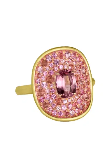 LEIGH MAXWELL Pink Sapphire New Shield Ring | Thumbnail 1