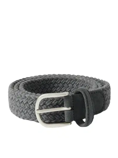 Anderson's 3cm Leather-Trimmed Woven Belt | Thumbnail 1