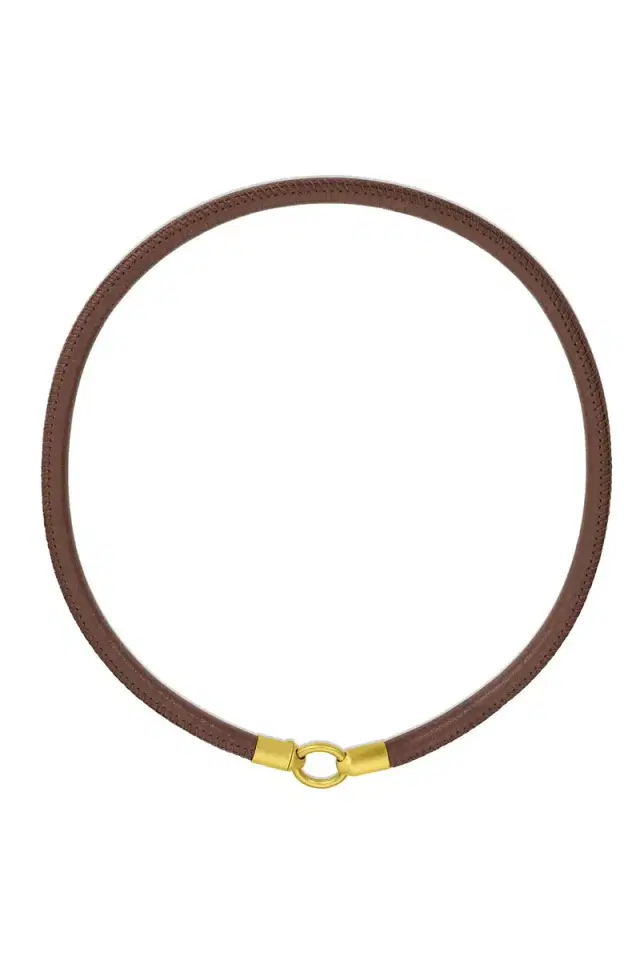 LEIGH MAXWELL Chestnut Thick Cord Necklace