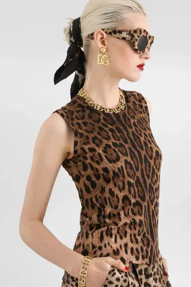 Dolce & Gabbana Knit Tank - Leo Print | Thumbnail 3
