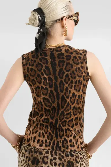Dolce & Gabbana Knit Tank - Leo Print | Thumbnail 4