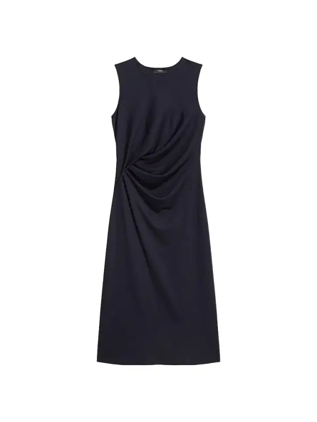 Theory Women's Drape Tuck Sweater Midi Dress - Midnight Navy