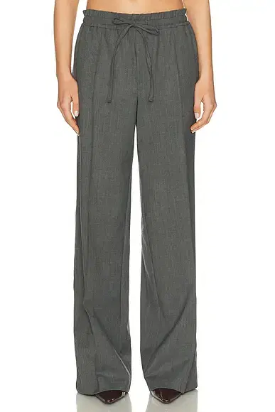 Helsa Wool Blend Drawcord Trousers