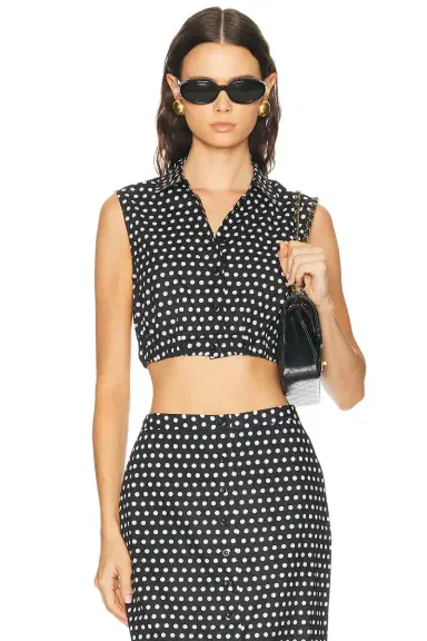Frame The Polka Dot Top | Thumbnail 2