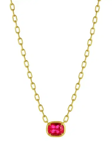 LEIGH MAXWELL Pink Tourmaline Bijou Necklace | Thumbnail 1 LEIGH MAXWELL Pink Tourmaline Bijou Necklace | Thumbnail 1