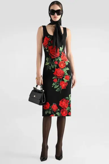 Dolce & Gabbana Rose Sleeveless Dress | Thumbnail 2