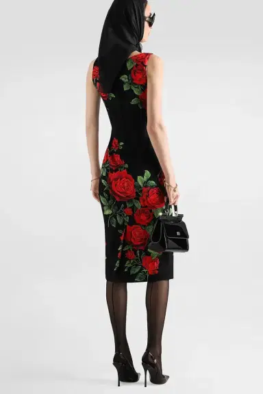Dolce & Gabbana Rose Sleeveless Dress | Thumbnail 5